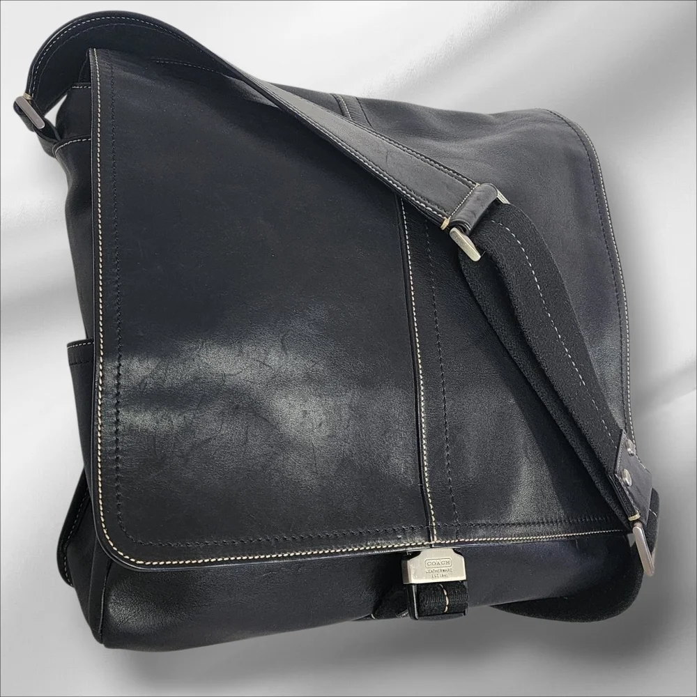 Coach Legacy Briefcase Messenger Bag 5A02Black Leather Limited Edition 2006